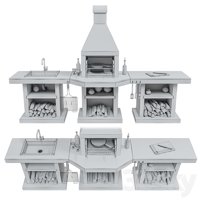 BBQ Stimlex Steel BCPF 3DSMax File - thumbnail 5