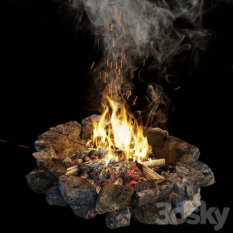 Bonfire 3DS Max - thumbnail 1