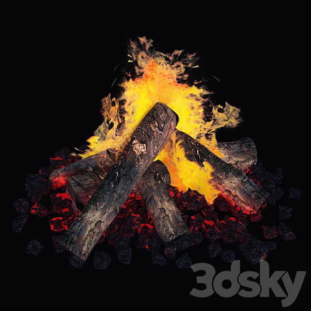 Bonfire 3DS Max Model - thumbnail 2