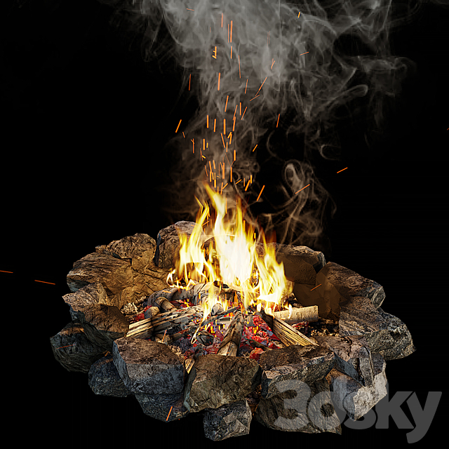 Bonfire 3DSMax File - thumbnail 1