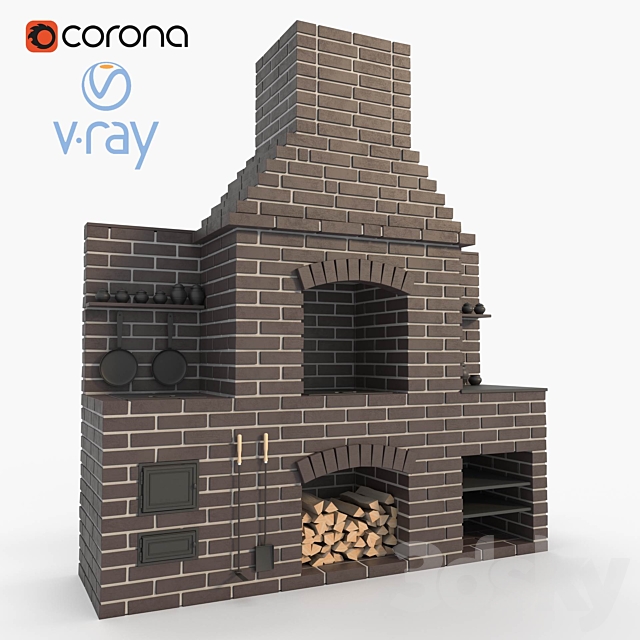 Brick oven 3DSMax File - thumbnail 1