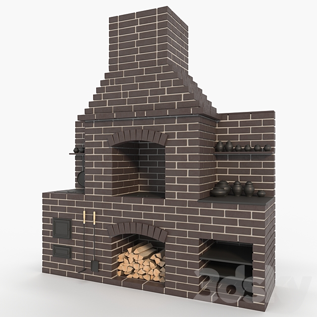 Brick oven 3DSMax File - thumbnail 2