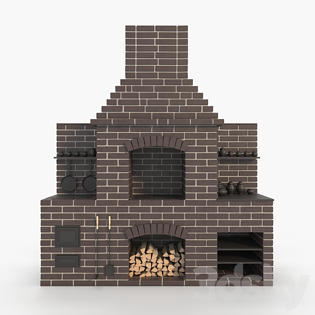 Brick oven 3DSMax File - thumbnail 3