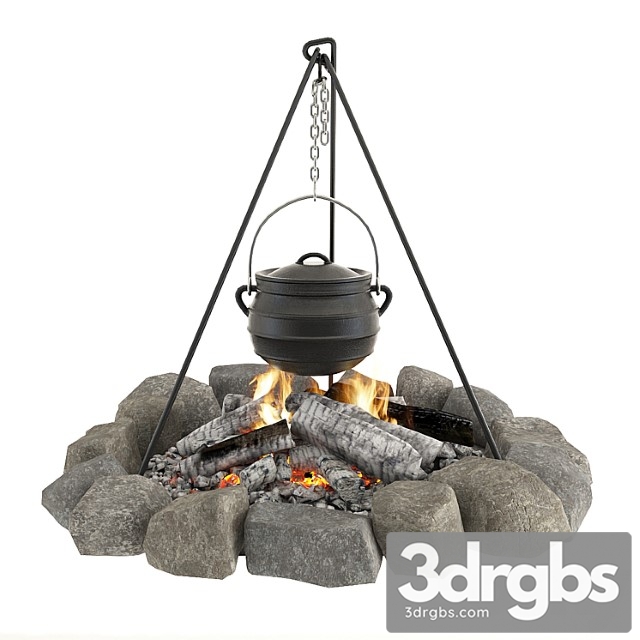 Cauldron On The Fire 3dsmax Download - thumbnail 1