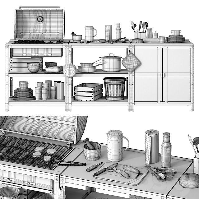 Charcoal grill GRILLSKAR (IKEA) 3DSMax File - thumbnail 5