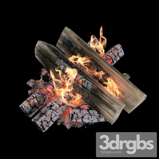 Fire And Firewood With Animation 3dsmax Download - thumbnail 1