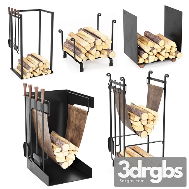 Fireplace Accessories Set 02 3dsmax Download - thumbnail 1