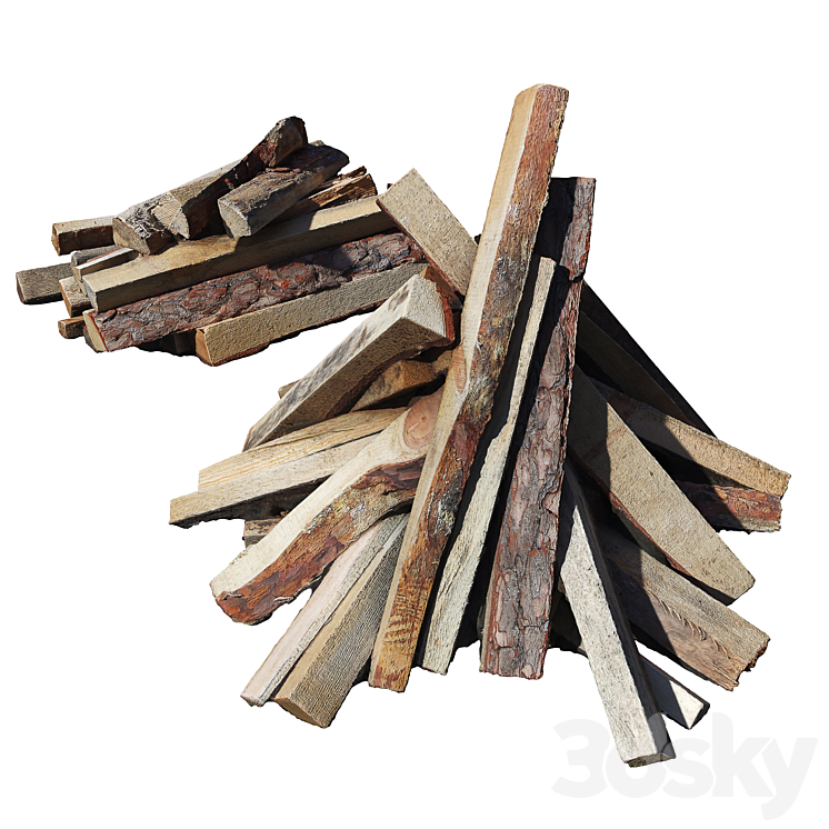 Firewood 3DS Max - thumbnail 2