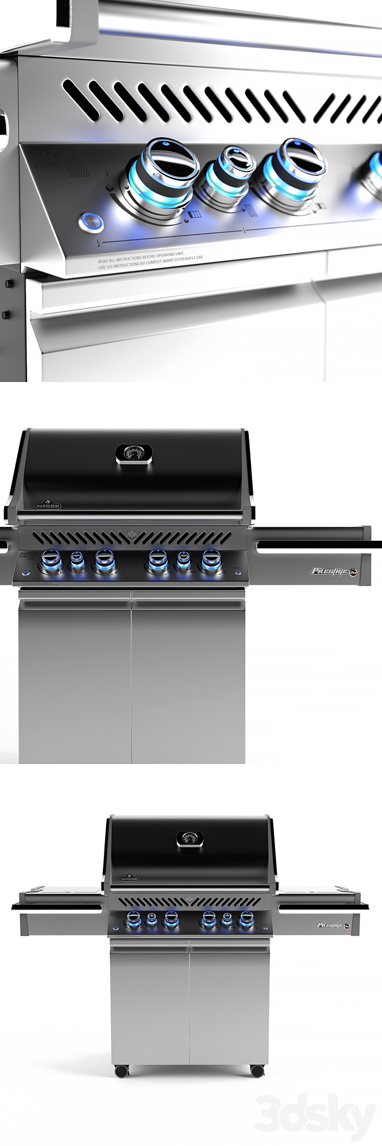 Grill Napoleon PRO 500 3DS Max - thumbnail 2