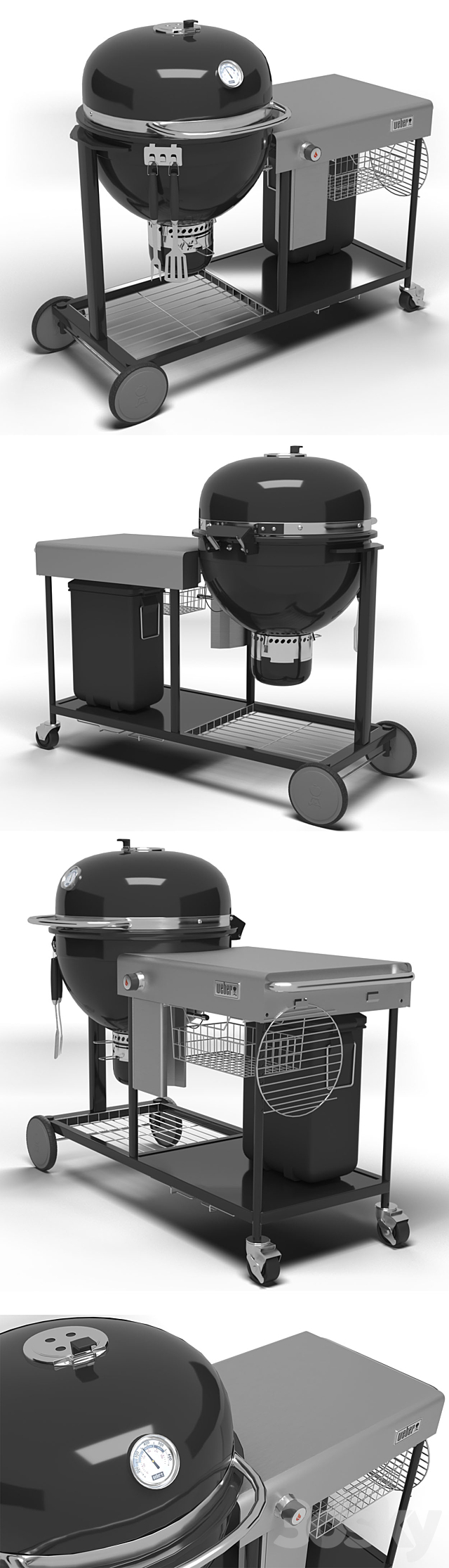 Grill Weber Summit Charcoal 3DS Max Model - thumbnail 2