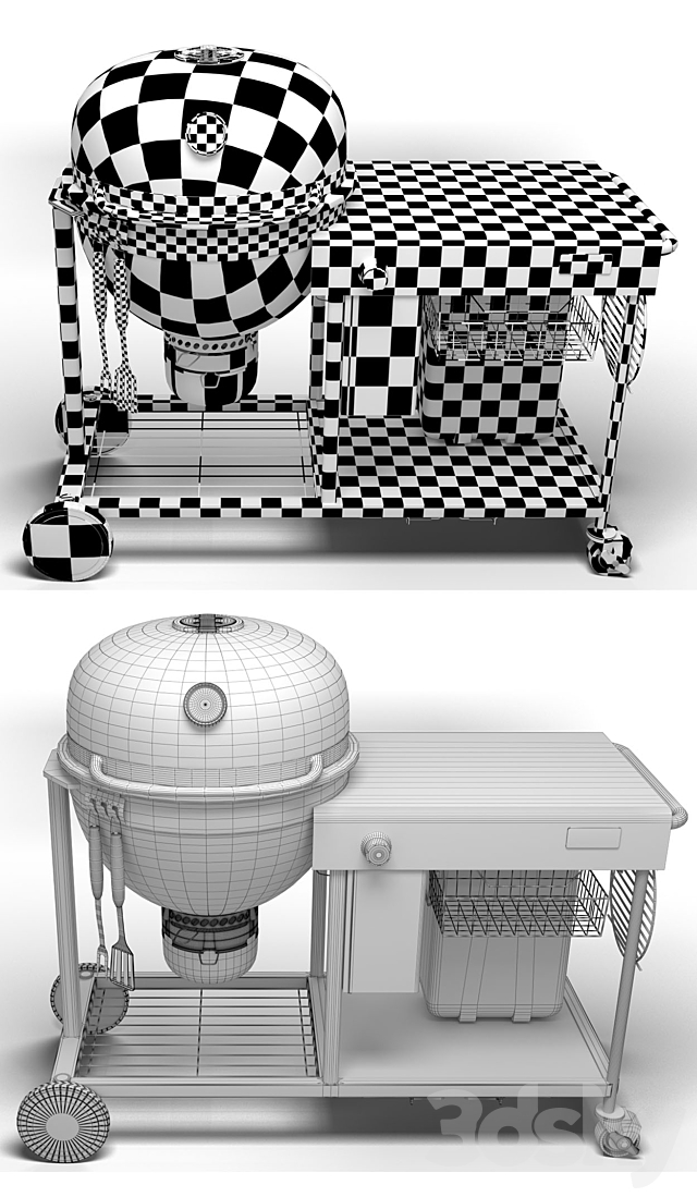 Grill Weber Summit Charcoal 3DS Max Model - thumbnail 3