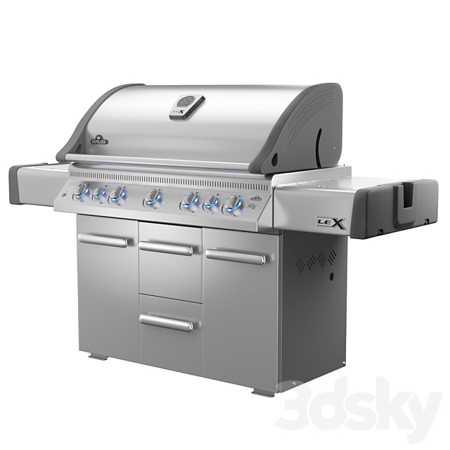 Napoleon LEX 730 RSBI gas grill BBQ 3DSMax File - thumbnail 1