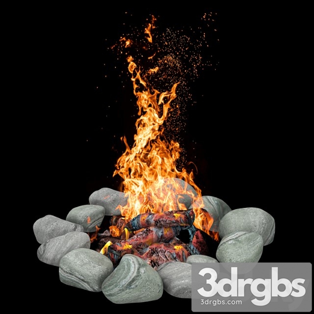 Other Camping Fire 007 3dsmax Download - thumbnail 1