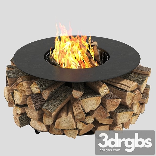 Outdoor Fire Pit PF 02 3dsmax Download - thumbnail 1