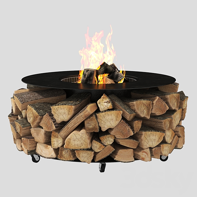 Outdoor fire pit PF-02 3DSMax File - thumbnail 3