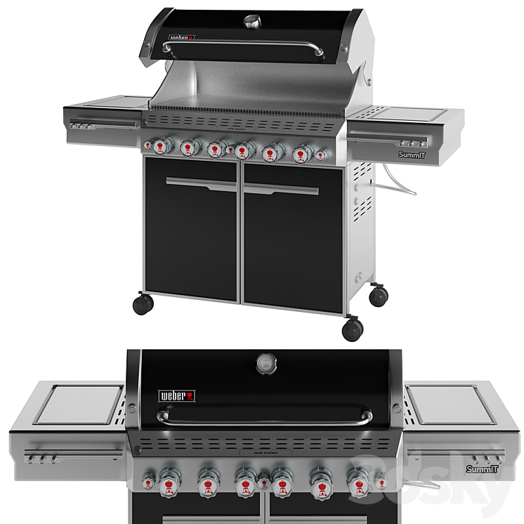 Outdoor Gas Grill 3DS Max - thumbnail 1