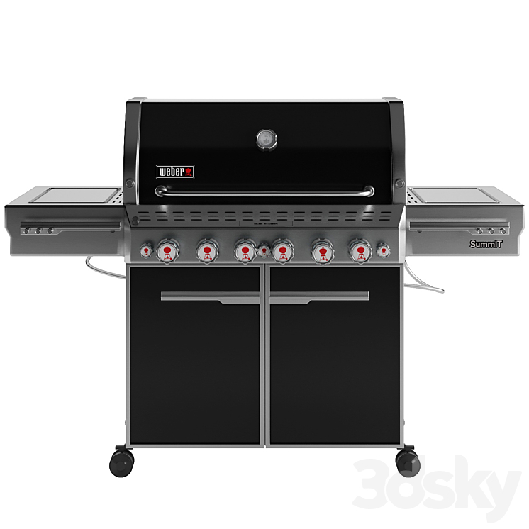 Outdoor Gas Grill 3DS Max - thumbnail 2