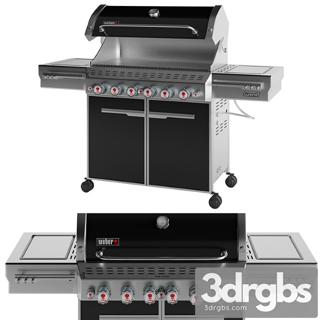 Outdoor gas grill 3dsmax Download - thumbnail 1