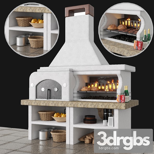 Palazzetti grill 3dsmax Download - thumbnail 1