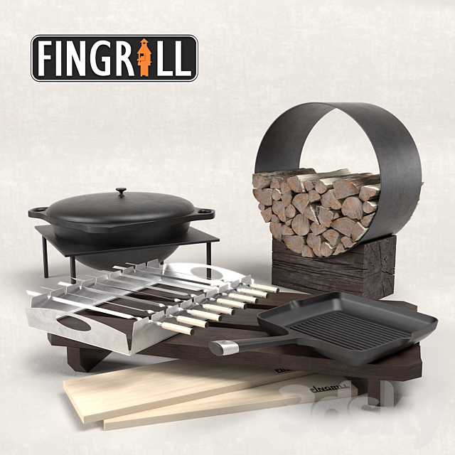 Tundra Grill BBQ 3DS Max Model - thumbnail 2