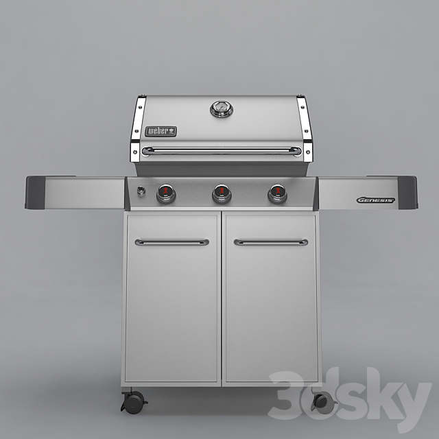 WEBER GENESIS GRILL 3DS Max Model - thumbnail 1