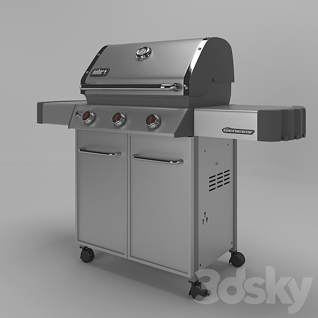 WEBER GENESIS GRILL 3DS Max Model - thumbnail 2