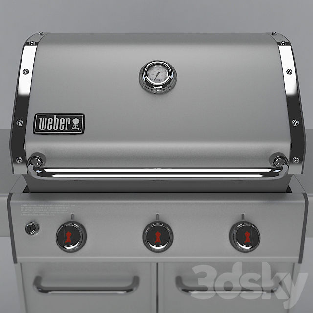 WEBER GENESIS GRILL 3DS Max Model - thumbnail 3