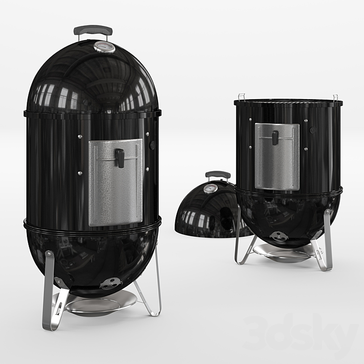 Weber Smokey Mountain Cooker 3DS Max - thumbnail 1