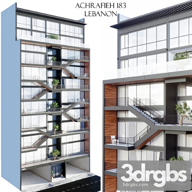 183 Achrafieh Lebanon 3dsmax Download - thumbnail 1