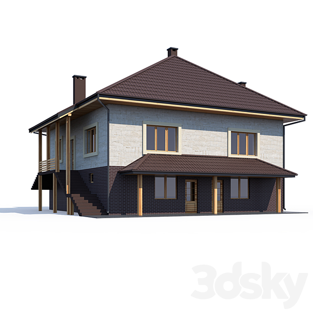 ABS House V214 3ds Max - thumbnail 1