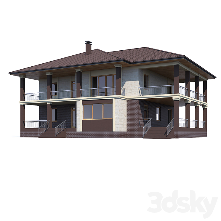 ABS House V217 3DS Max - thumbnail 1