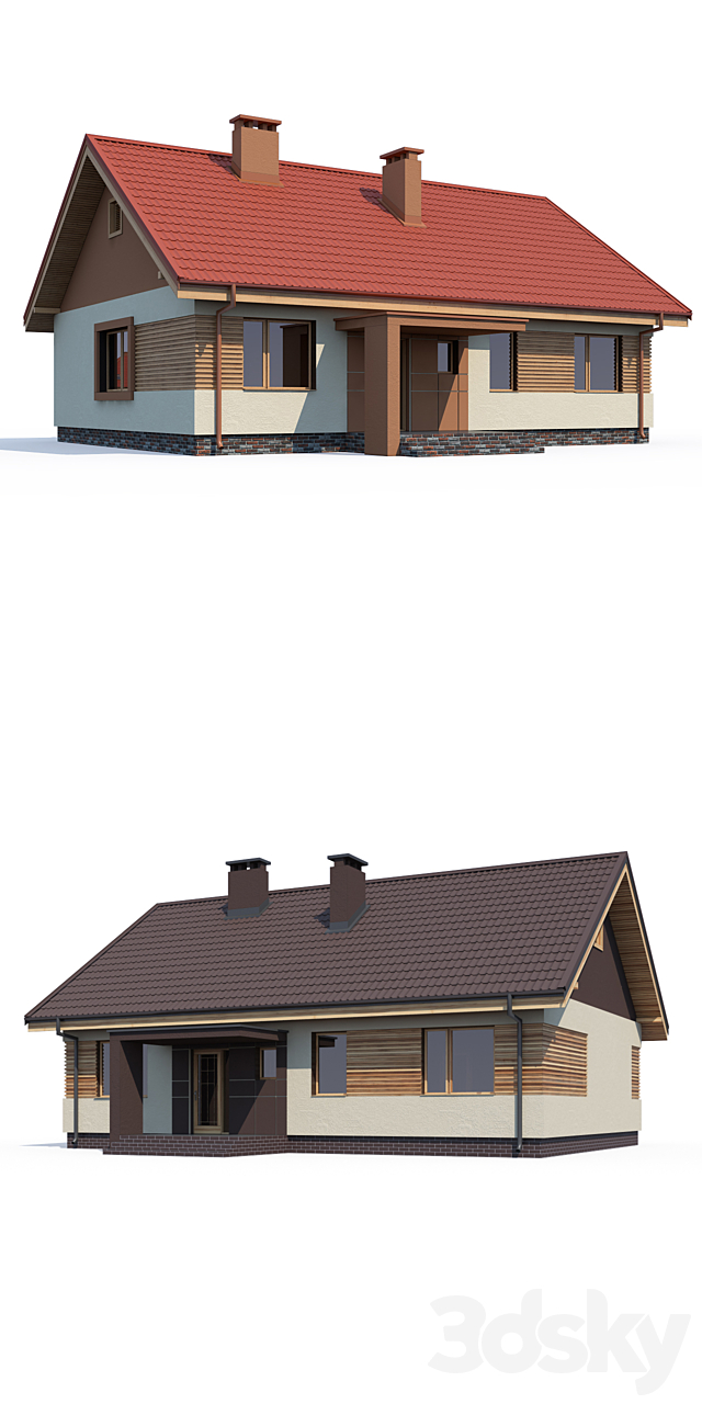 ABS House V228 3DS Max Model - thumbnail 2