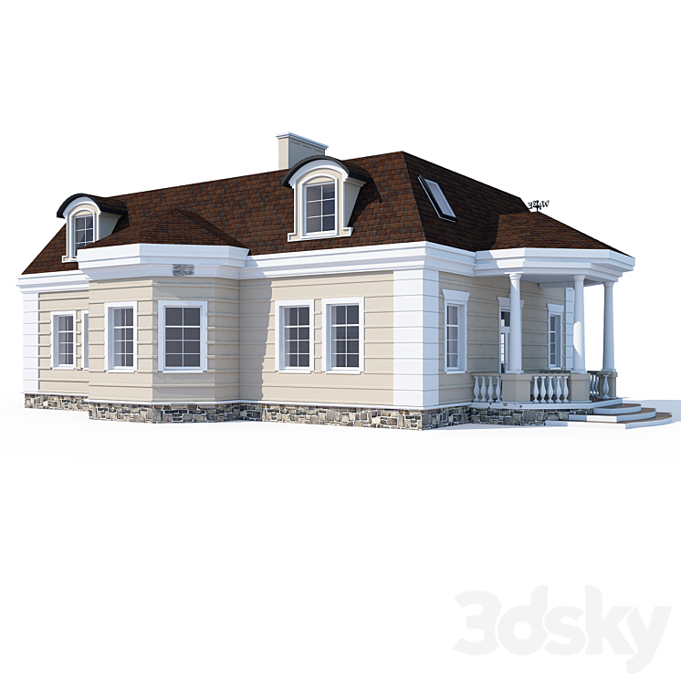 ABS House V23 3DS Max - thumbnail 2