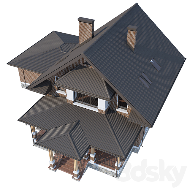 ABS House V260 3DS Max Model - thumbnail 3