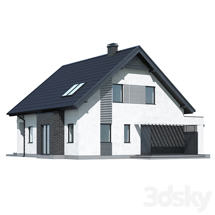 ABS House V264 3DS Max - thumbnail 1