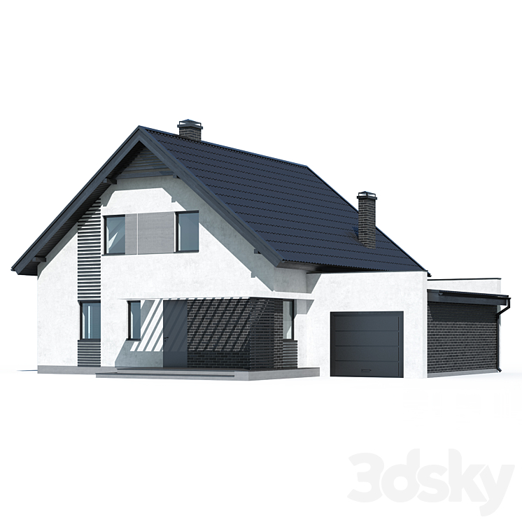 ABS House V264 3DS Max - thumbnail 2