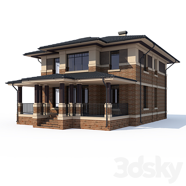 ABS House V54 3ds Max - thumbnail 1