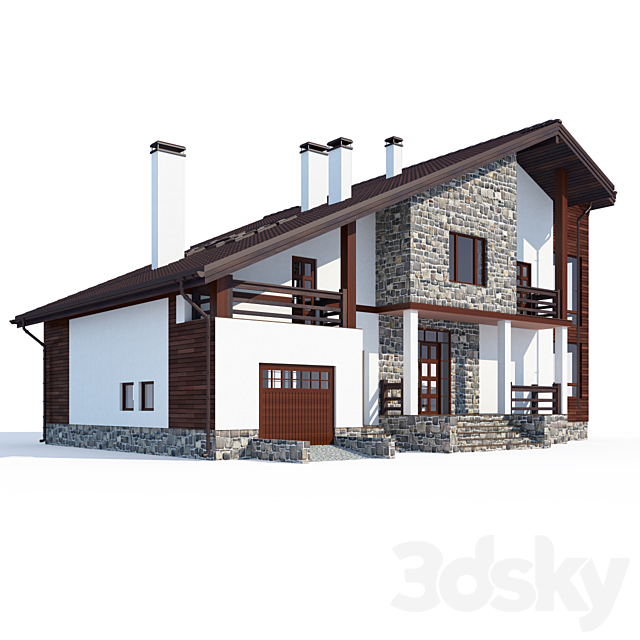 ABS House V55 3ds Max - thumbnail 1