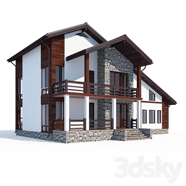 ABS House V55 3ds Max - thumbnail 2