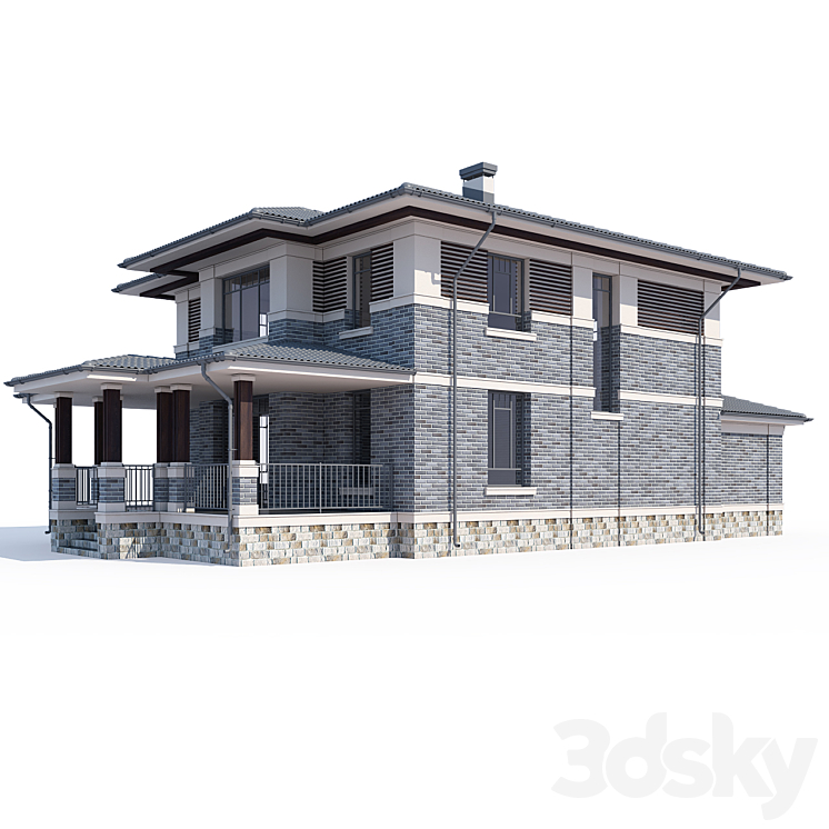 ABS House V79 3DS Max - thumbnail 2