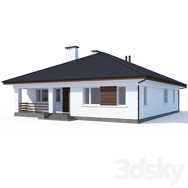 ABS House V8 3ds Max - thumbnail 1