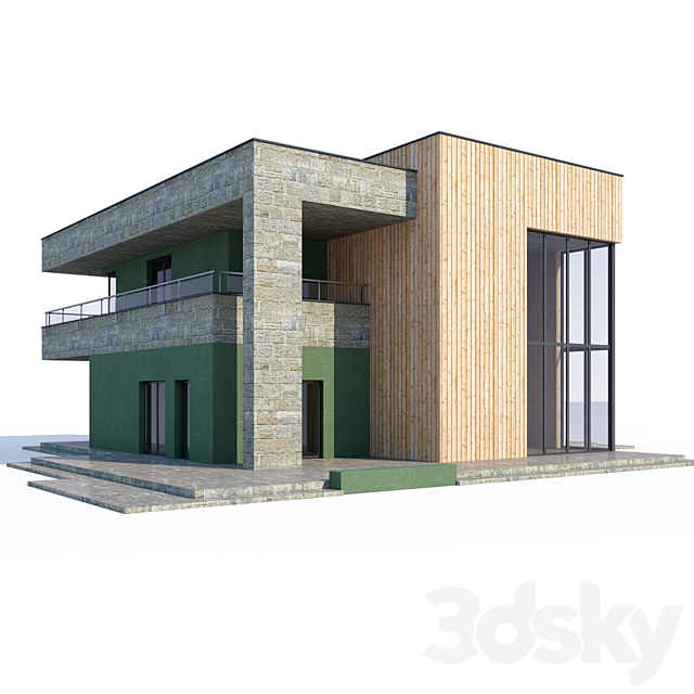 ABS House V90 3ds Max - thumbnail 1