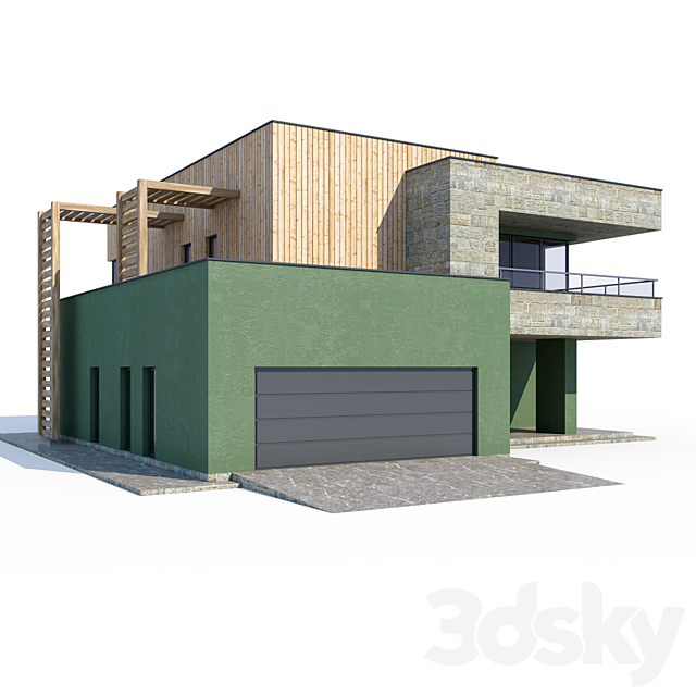 ABS House V90 3ds Max - thumbnail 2