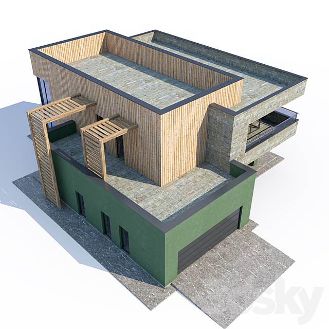 ABS House V90 3ds Max - thumbnail 3