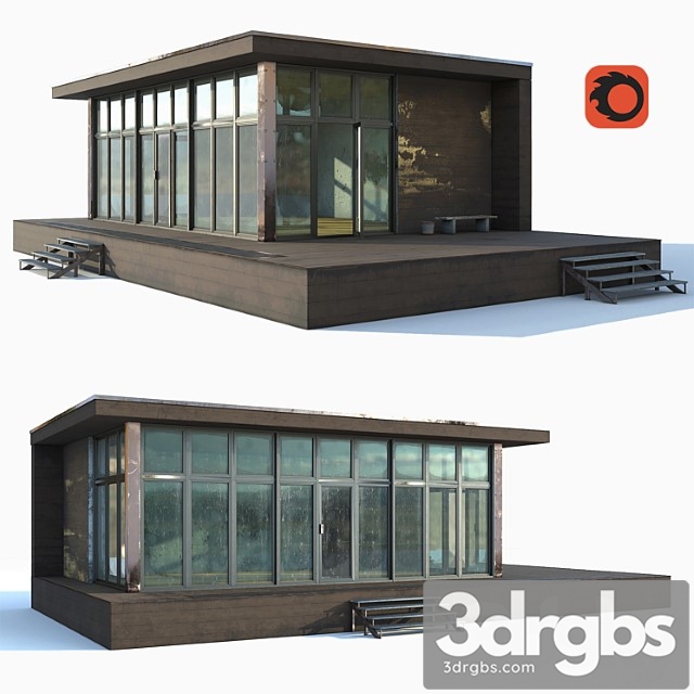 Aged Building 3dsmax Download - thumbnail 1