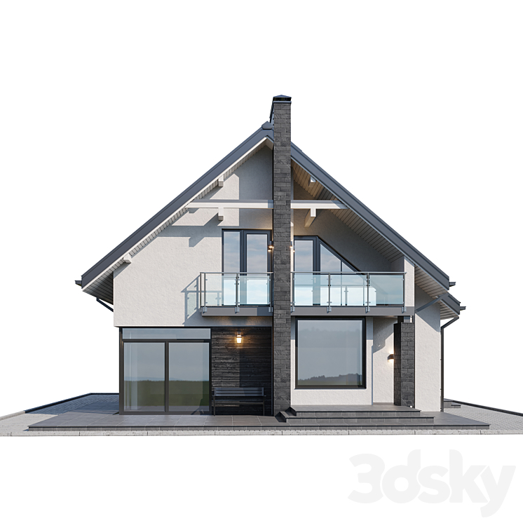 Amber house 3DS Max - thumbnail 2