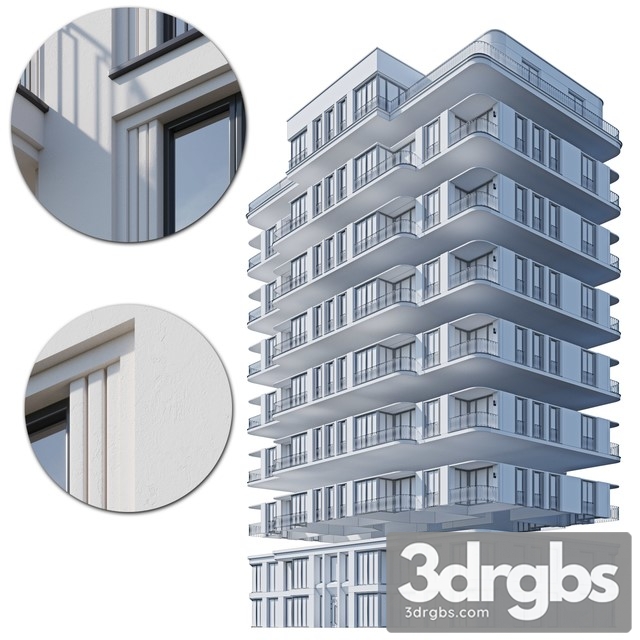 Apartment House 4 3dsmax Download - thumbnail 1