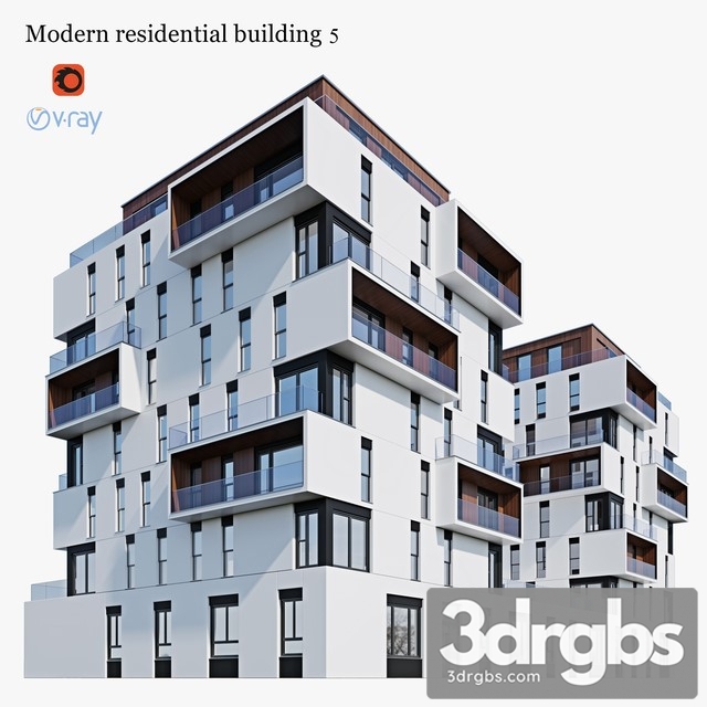 Apartment House 5 3dsmax Download - thumbnail 1