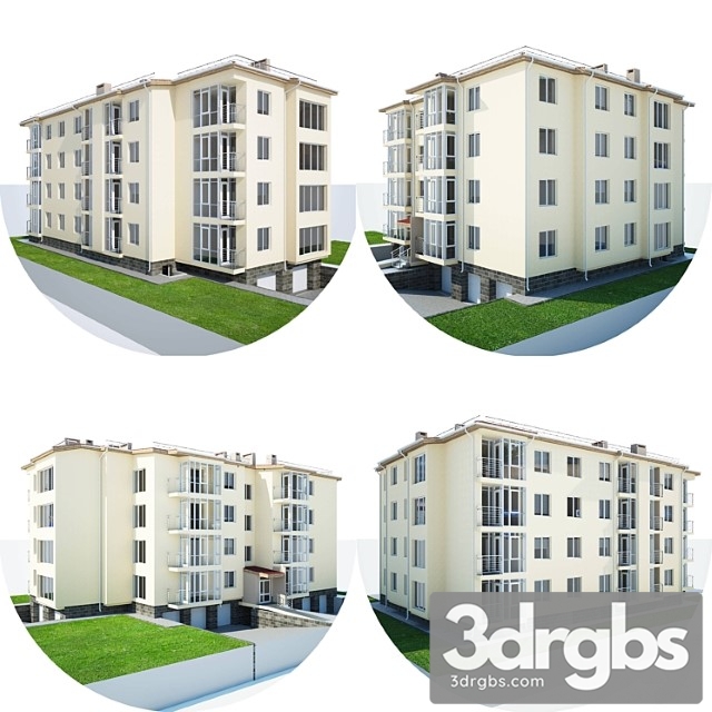 Apartment House V 03 3dsmax Download - thumbnail 1