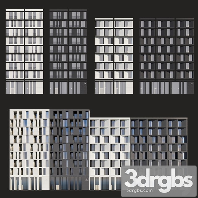 Architectural Facades 3dsmax Download - thumbnail 1